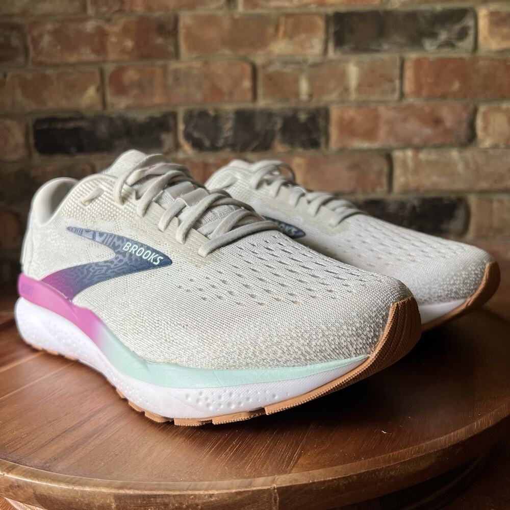 Brooks Ghost 16 Women's 9.5 D Gray Purple Neutral Cushion Running Shoes Sneakers - Picture 2 of 16